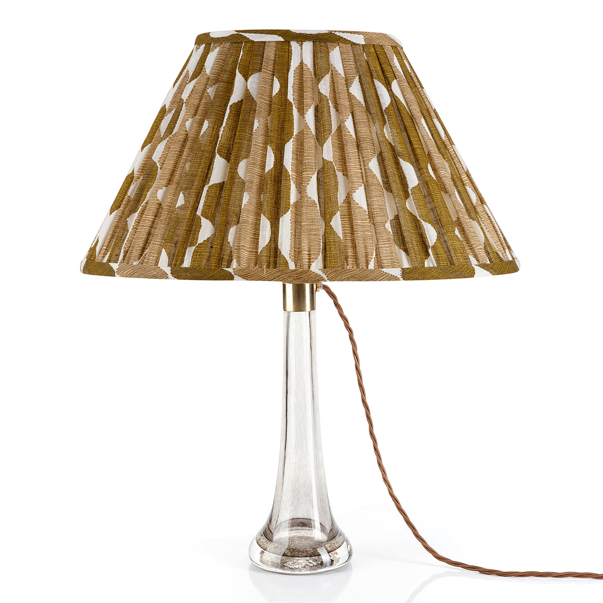 Oval Fermoie Lampshade - Neutral Whittle