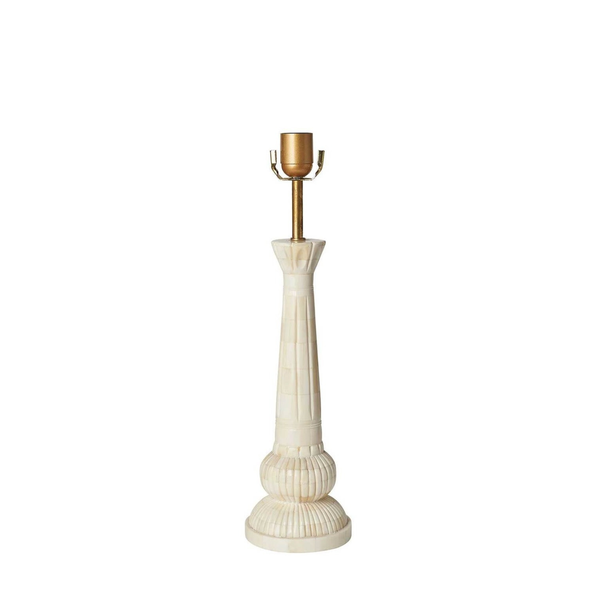 Shree Baba Bone Inlay Table Lamp by Penny Morrison