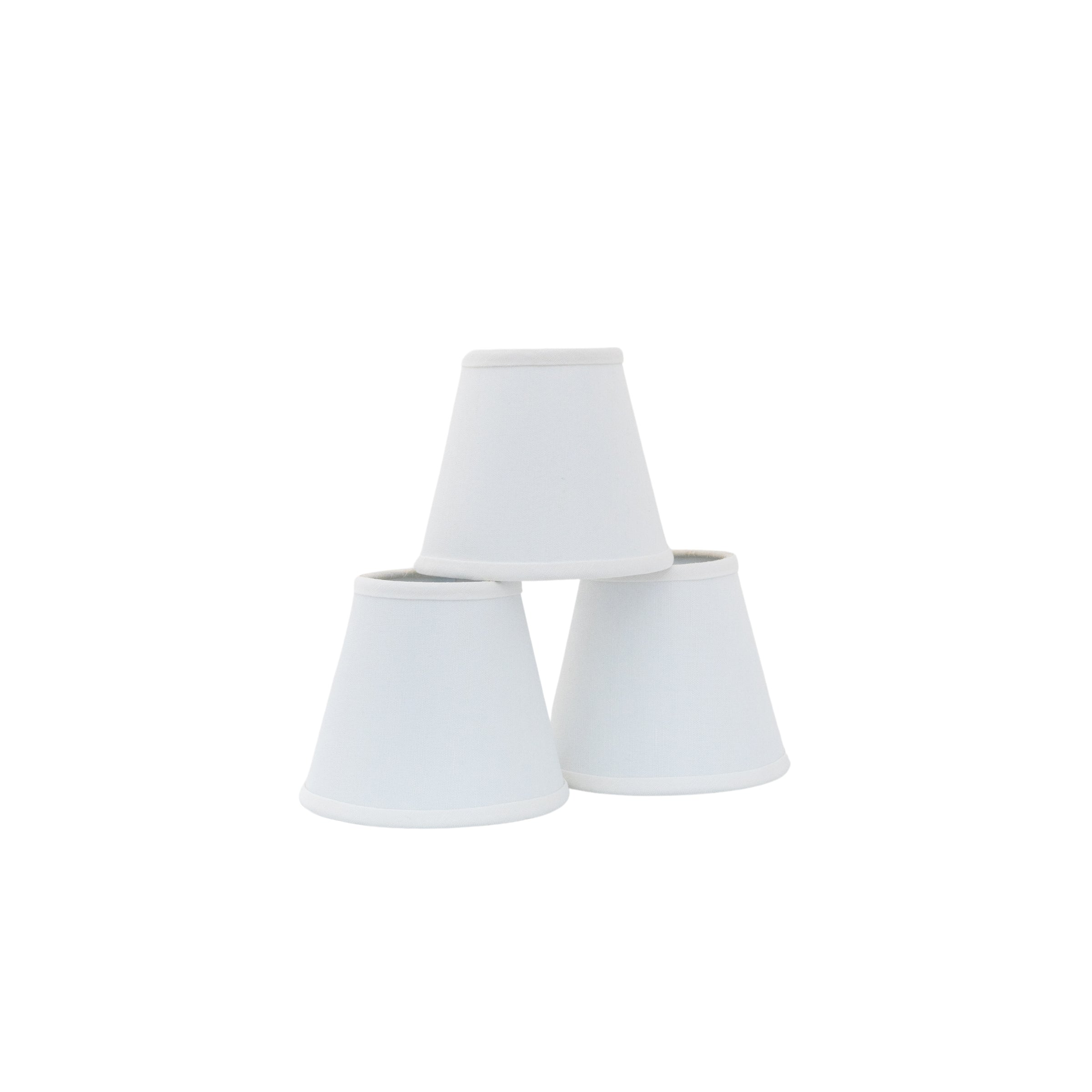 Linen Candle-Clip Lampshades | Newport Lamp And Shade | Located in Newport, RI