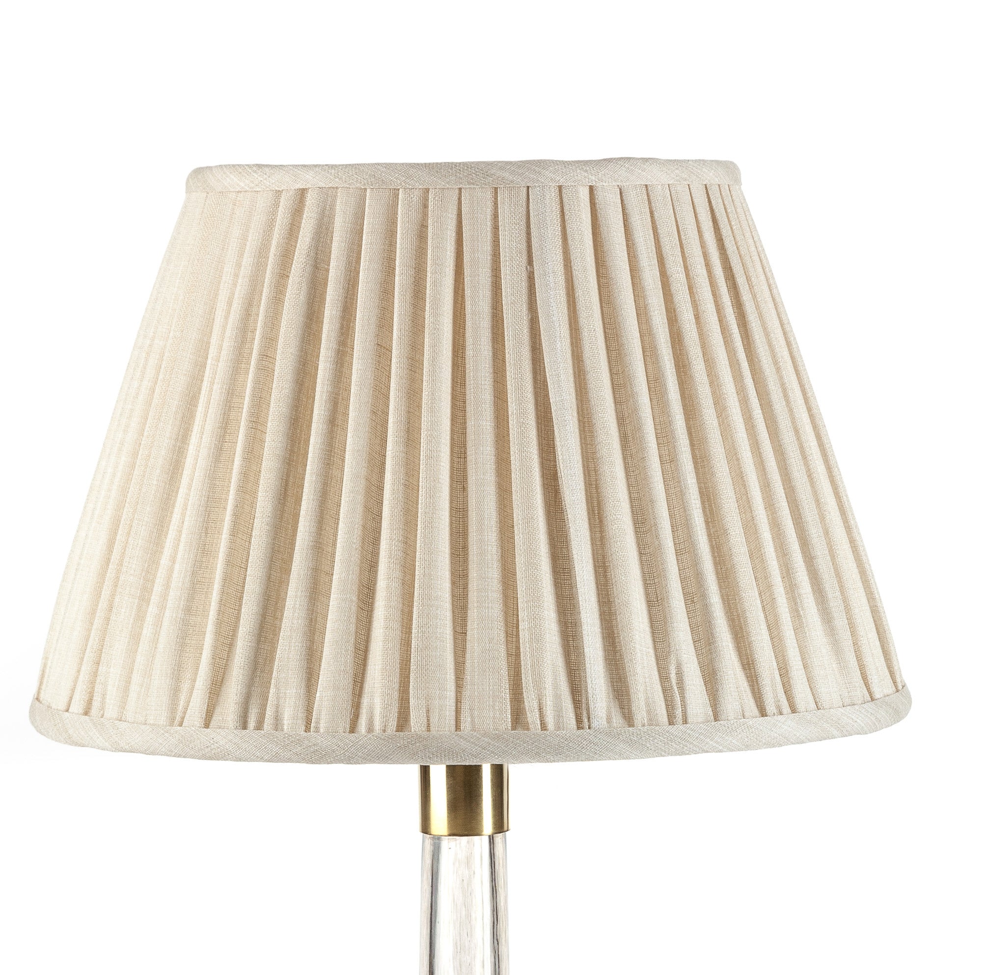 Fermoie Lampshade - Moire Linen in Cream