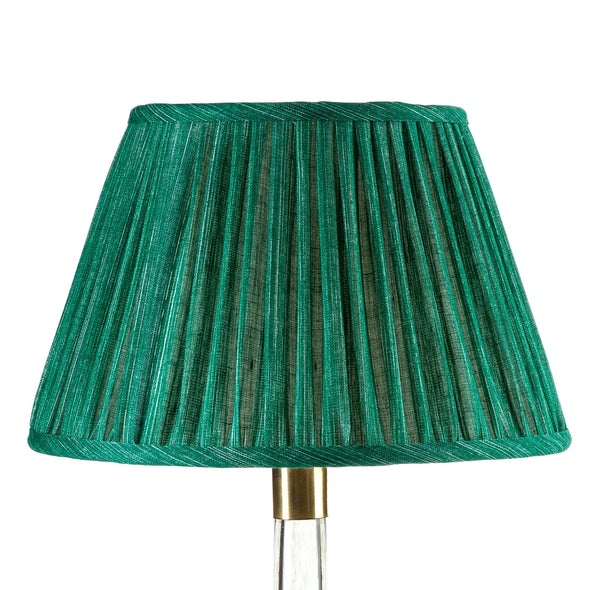 Fermoie Lampshade - Plain Linen in Aventurine  | Newport Lamp And Shade | Located in Newport, RI