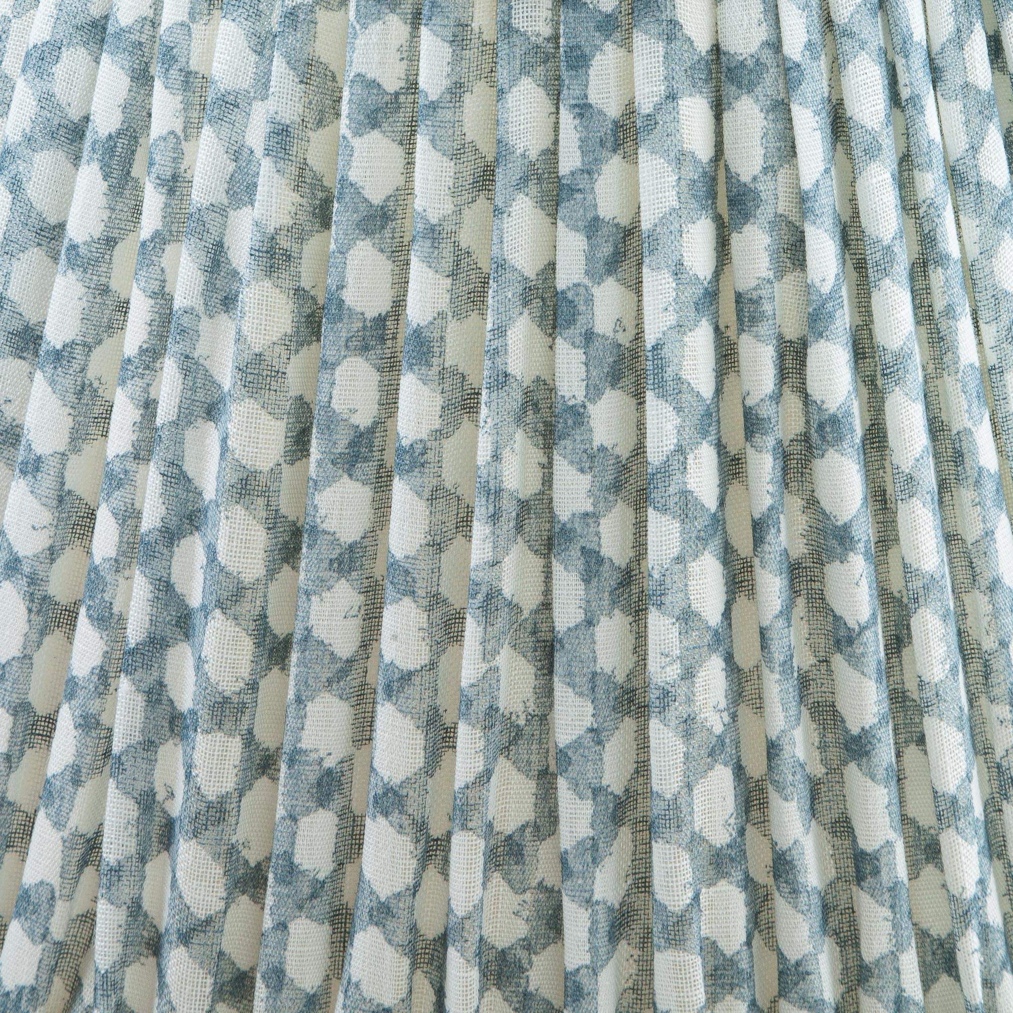 12" Fermoie Lampshade - Wicker in Light Blue - Newport Lamp & Shade Company