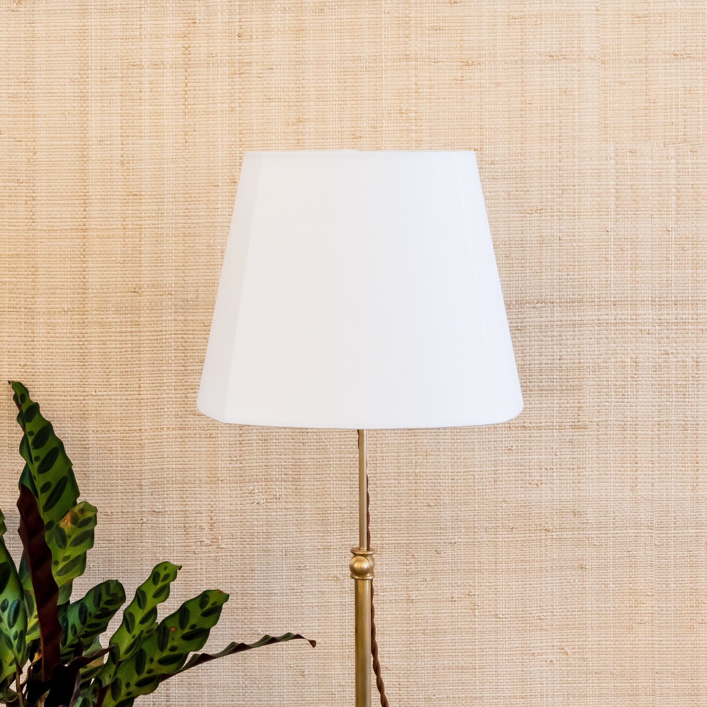 Rounded Square Linen Lampshade | Newport Lamp And Shade | Located in Newport, RI