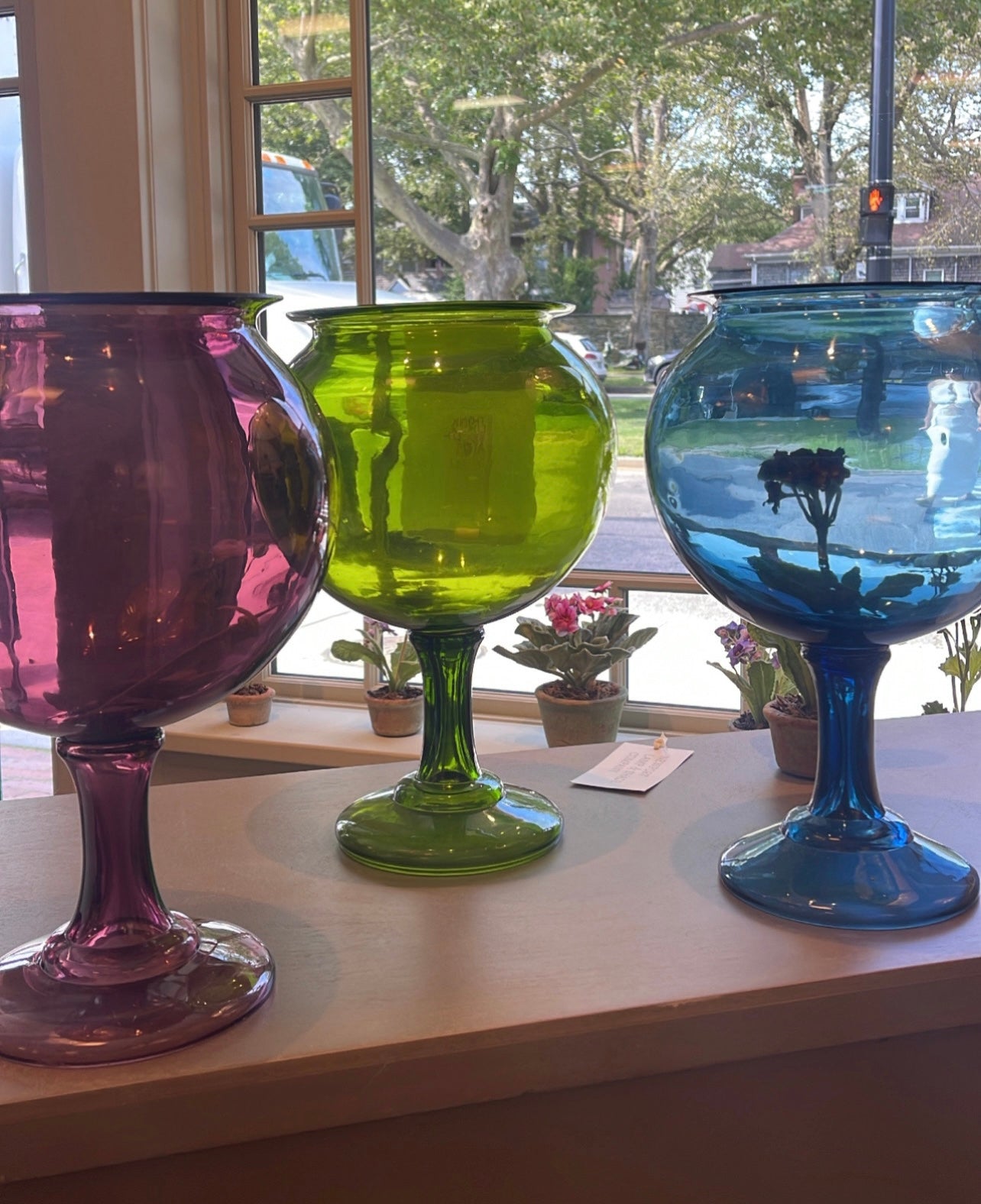 Hand-Blown Glass Leech Bowls | Newport Lamp And Shade | Located in Newport, RI