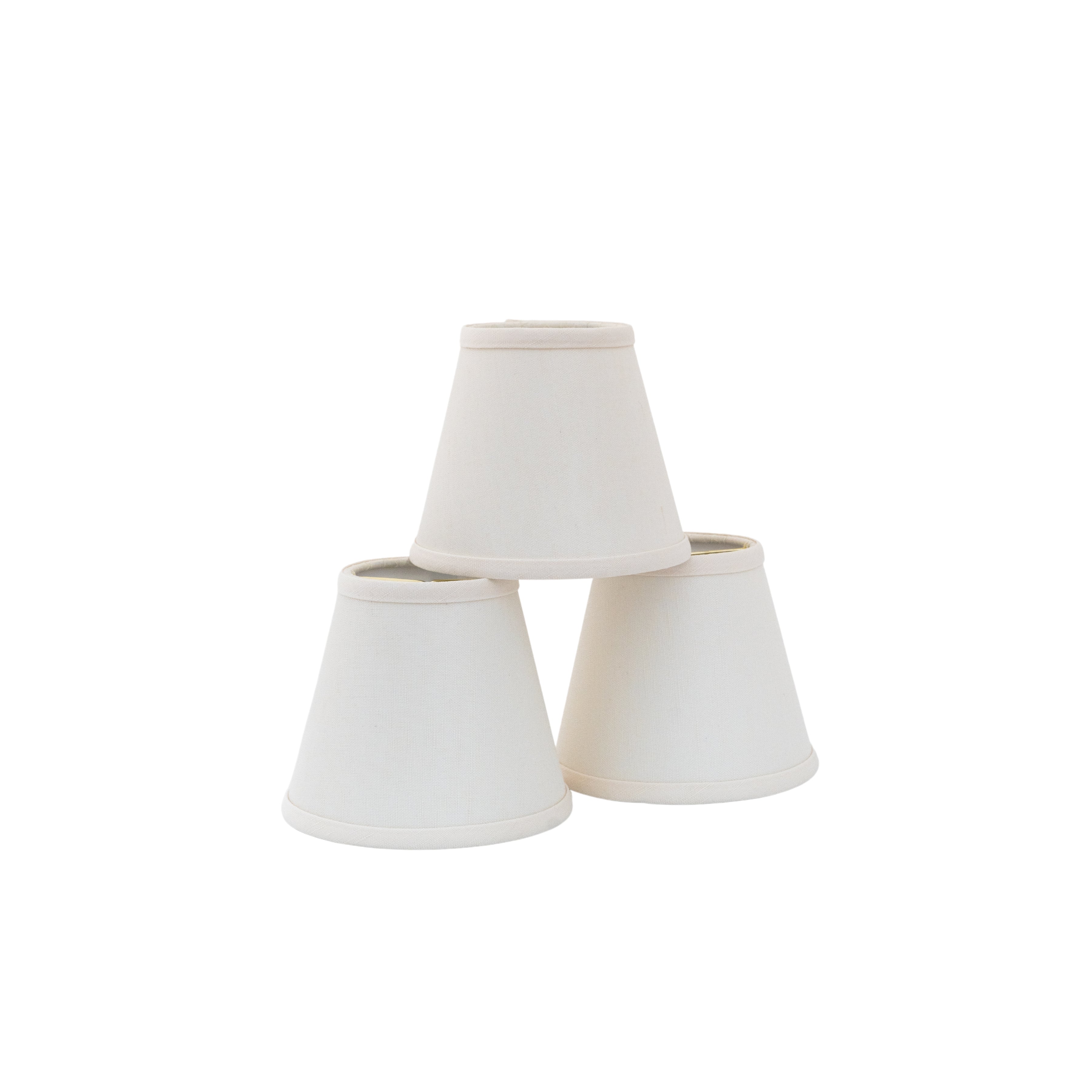 Linen Candle-Clip Lampshades | Newport Lamp And Shade | Located in Newport, RI