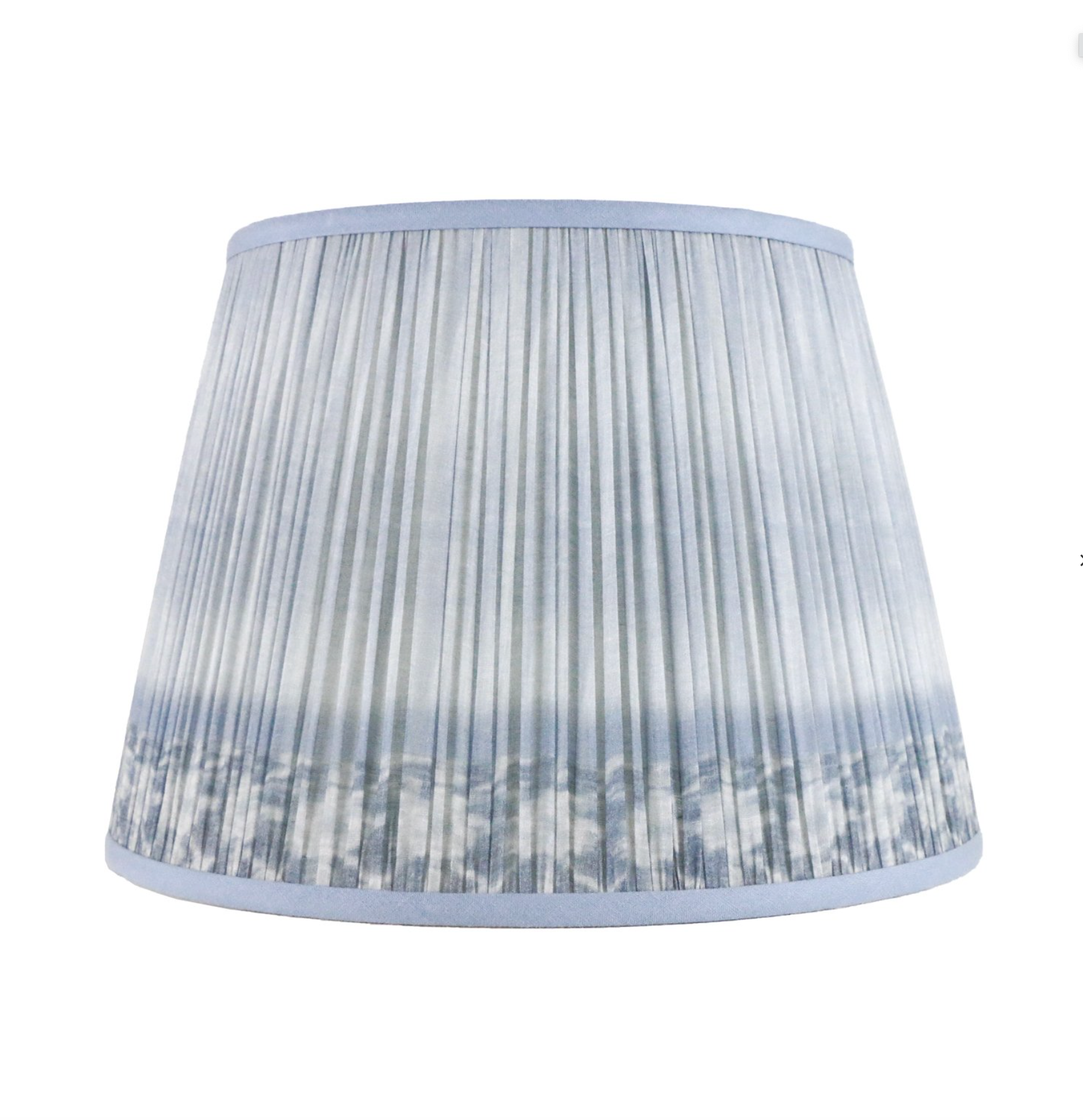 Shirred Ikat Lampshades - Blue  | Newport Lamp And Shade | Located in Newport, RI