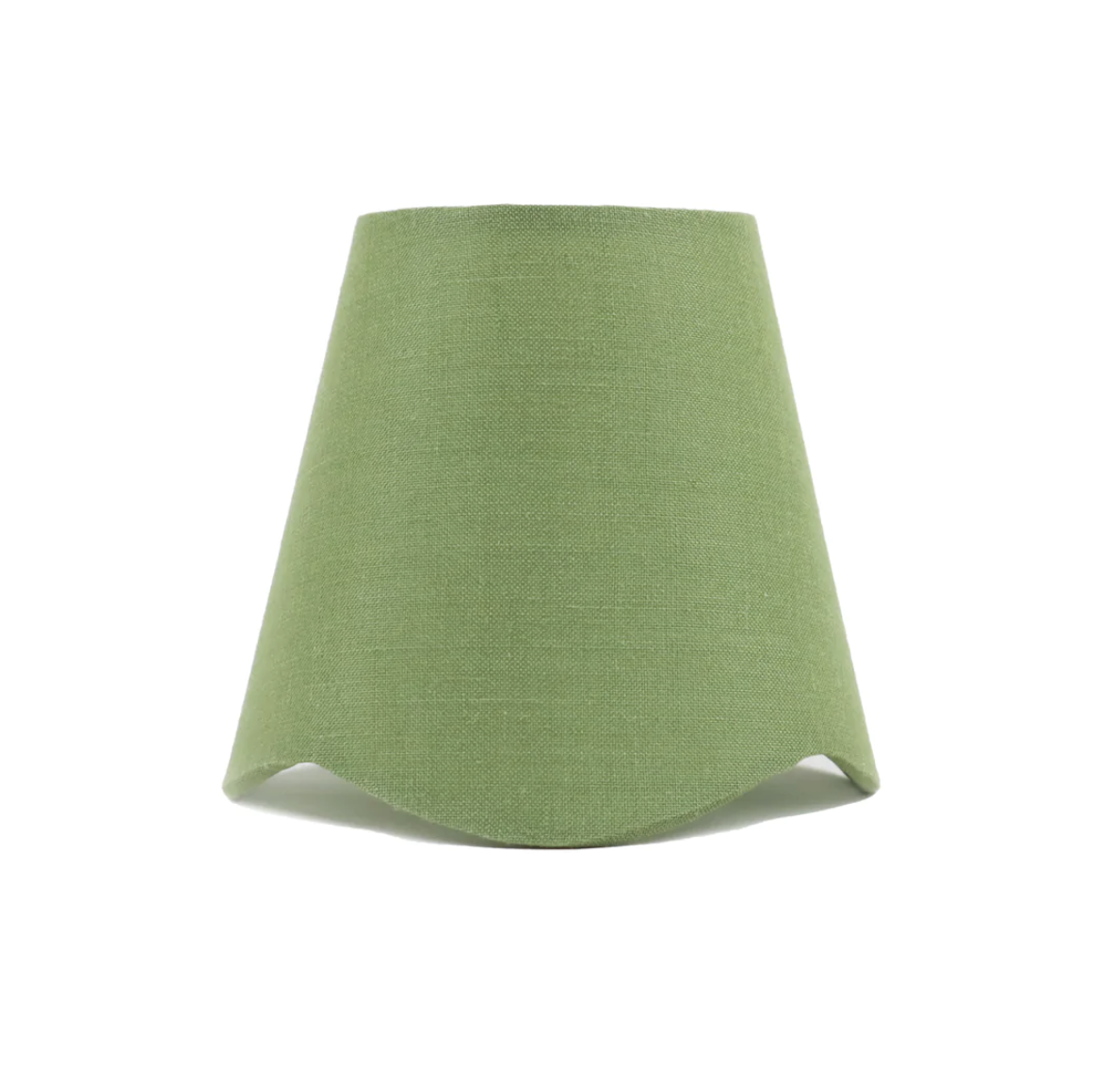 5" Scalloped Linen Candle-Clip Lampshades | Newport Lamp And Shade | Located in Newport, RI