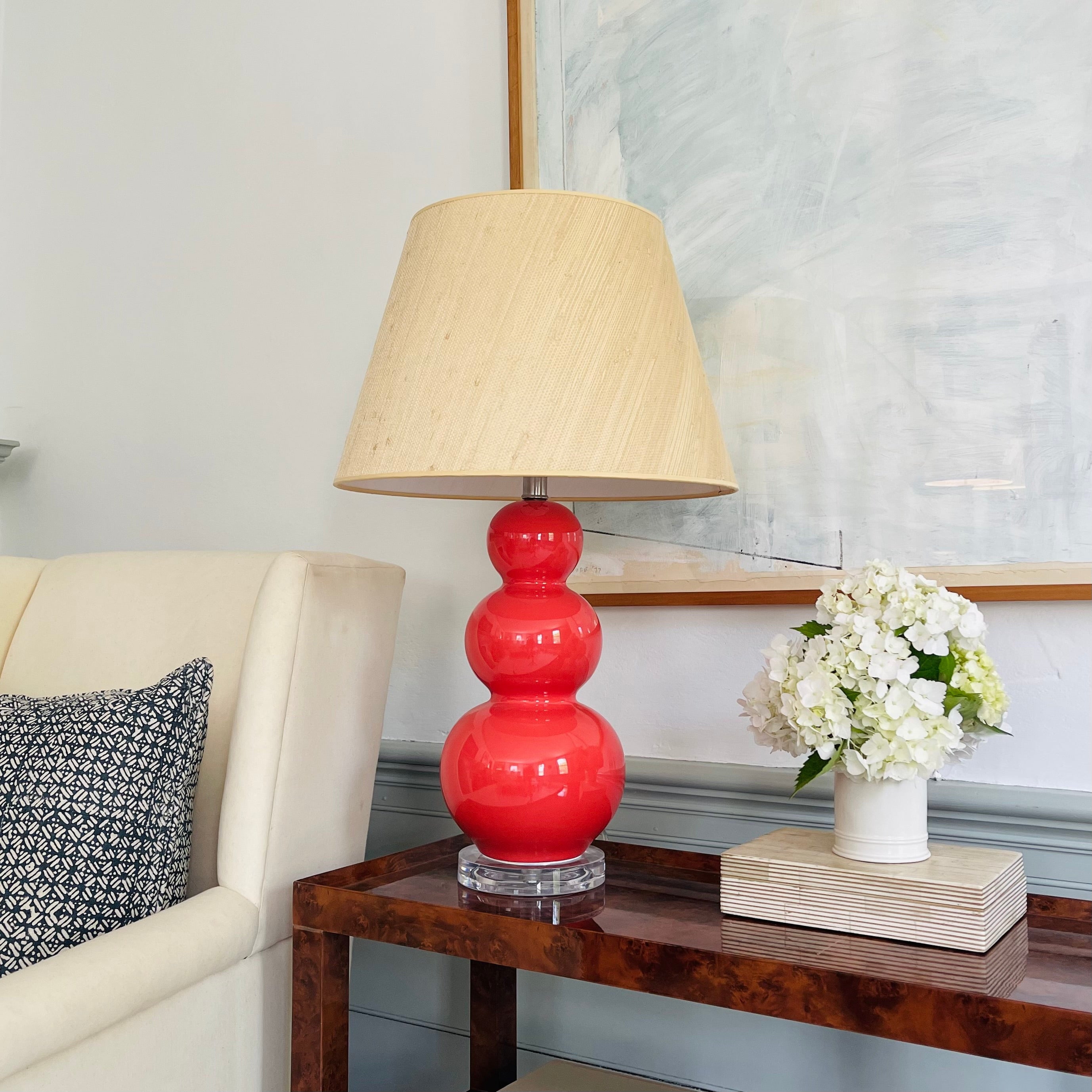 Courtney Table Lamp in Coral - Lighting - Newport Lamp & Shade Company - Newport Lamp & Shade Company