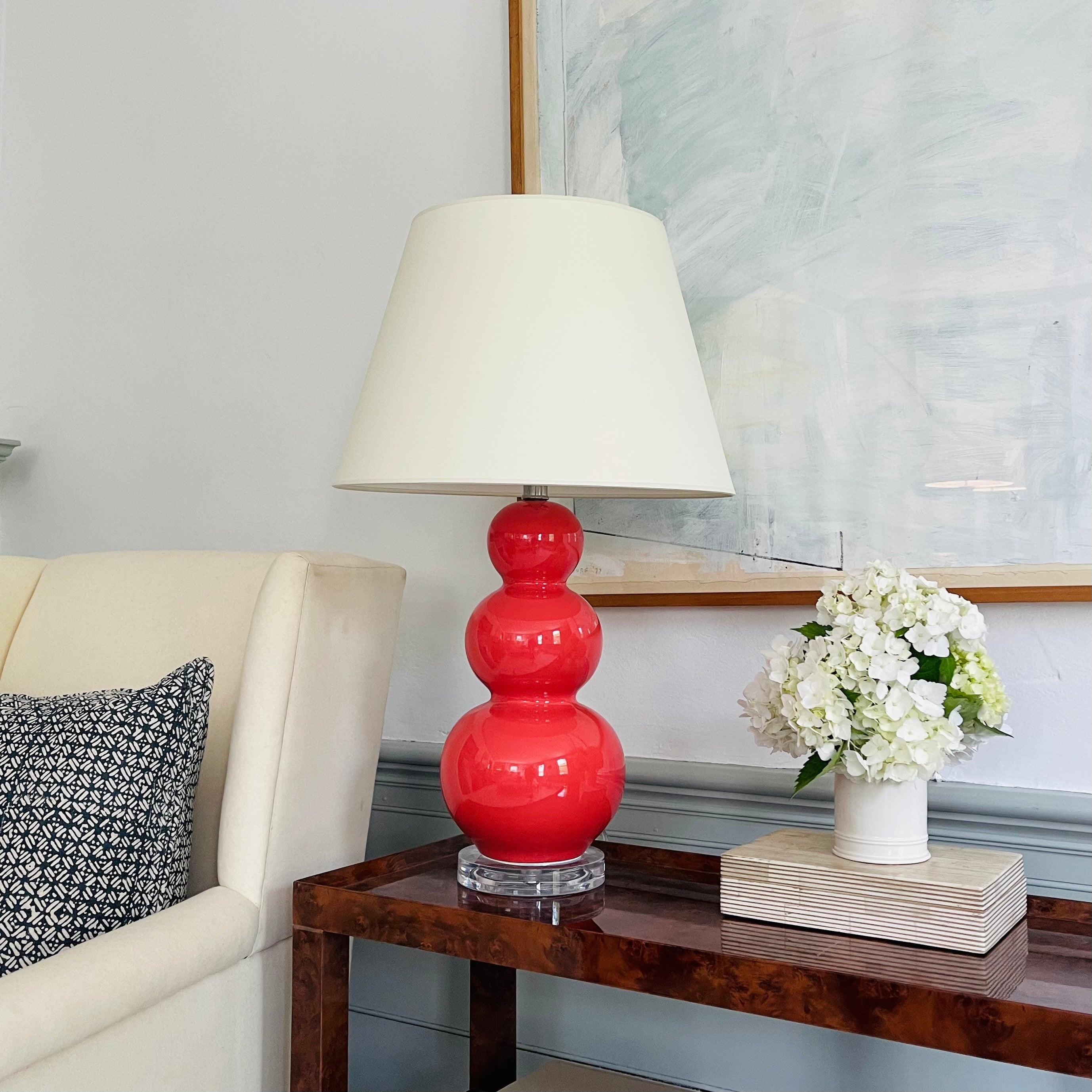 Courtney Table Lamp in Coral - Lighting - Newport Lamp & Shade Company - Newport Lamp & Shade Company