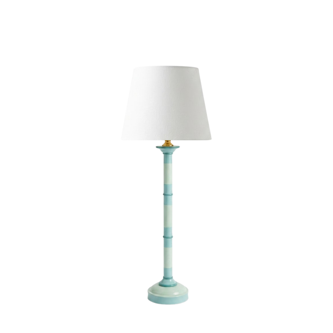 Caroline Table Lamp in Blue/Green - Newport Lamp & Shade Company