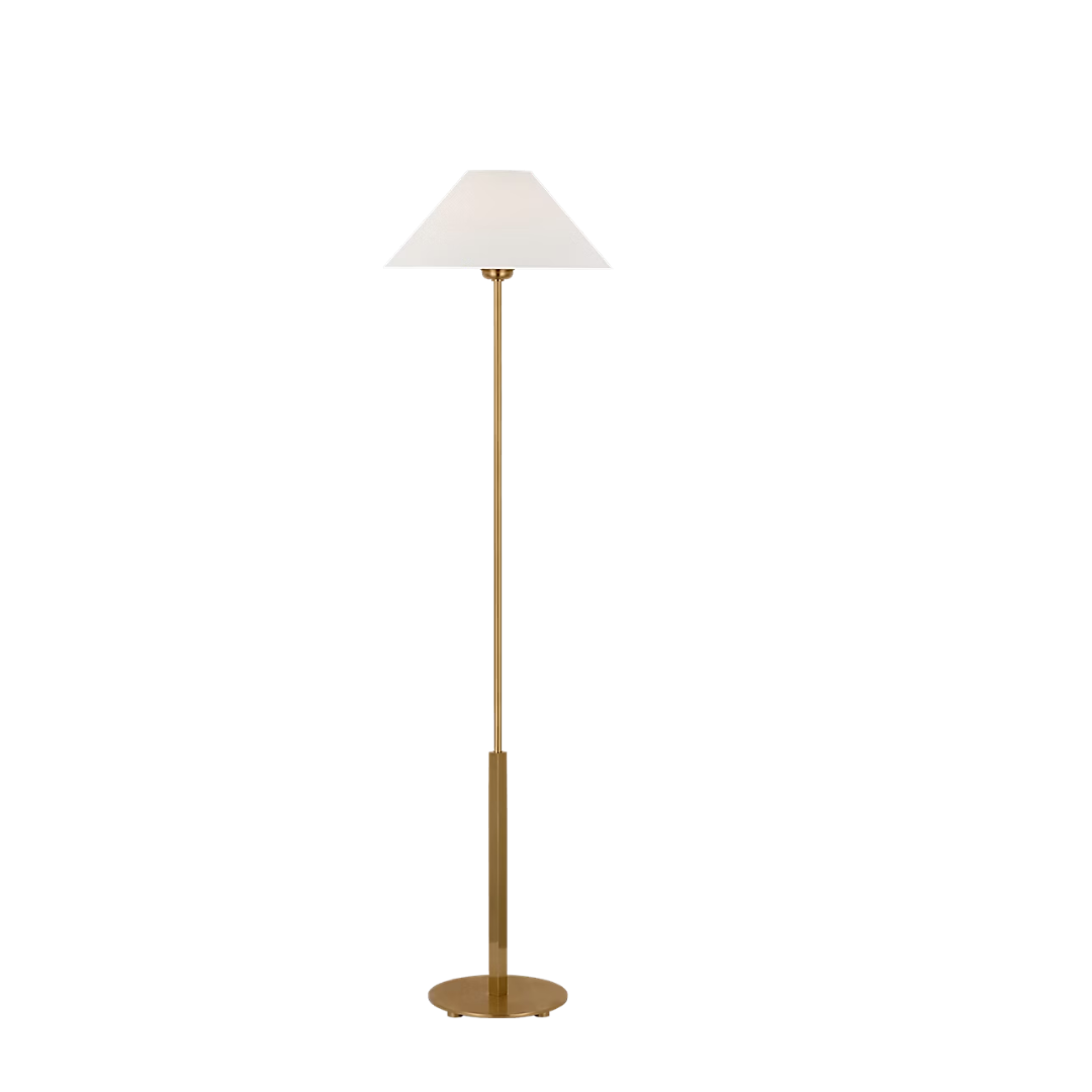 Cordless Hackney Floor Lamp with Flared Linen Lampshae