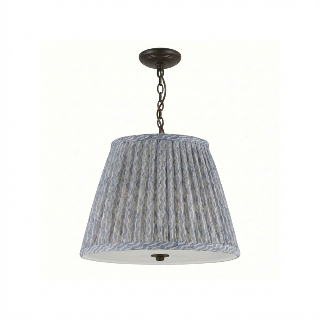 Emlyn Pleated Lampshade Pendant + Fermoie - Newport Lamp & Shade Company