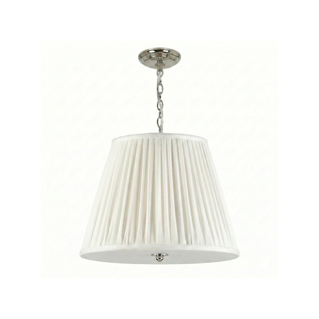 Emlyn Pleated Lampshade Pendant + Fermoie - Newport Lamp & Shade Company