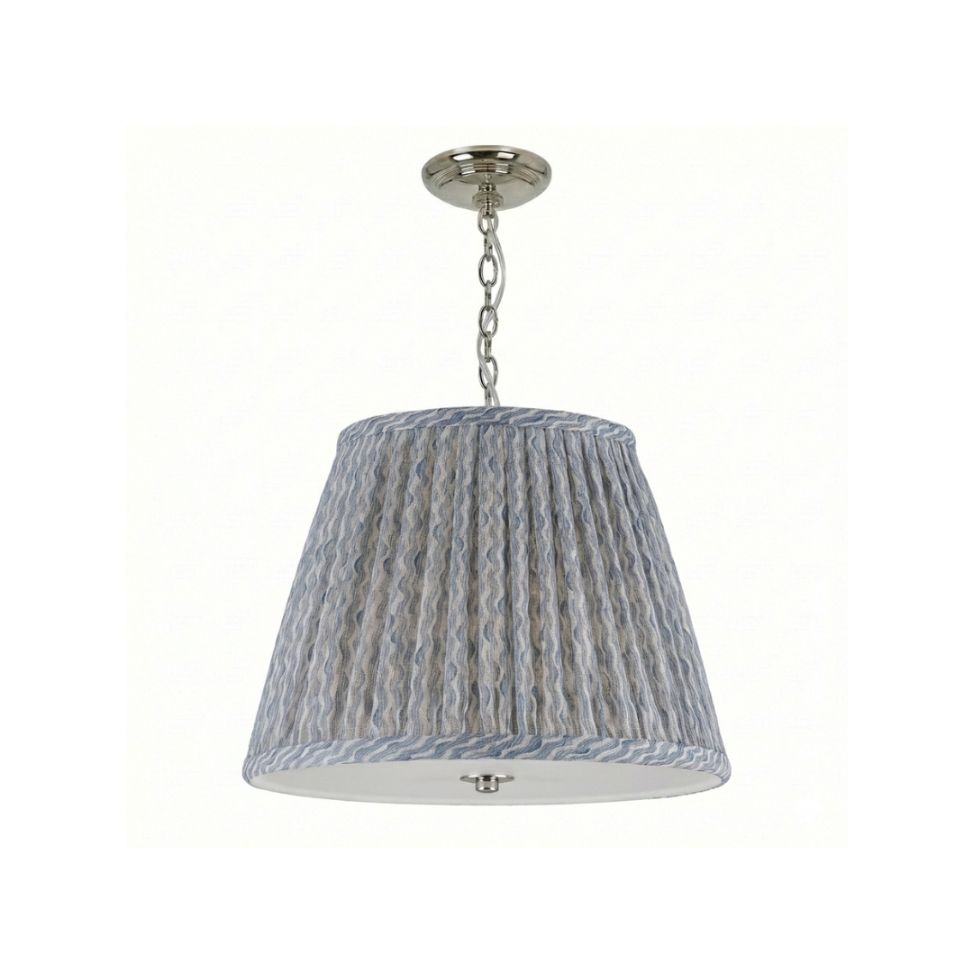 Emlyn Pleated Lampshade Pendant + Fermoie - Newport Lamp & Shade Company