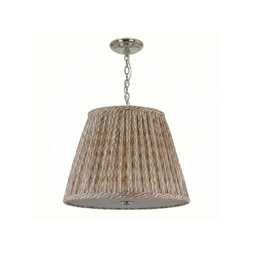 Emlyn Pleated Lampshade Pendant + Fermoie - Newport Lamp & Shade Company