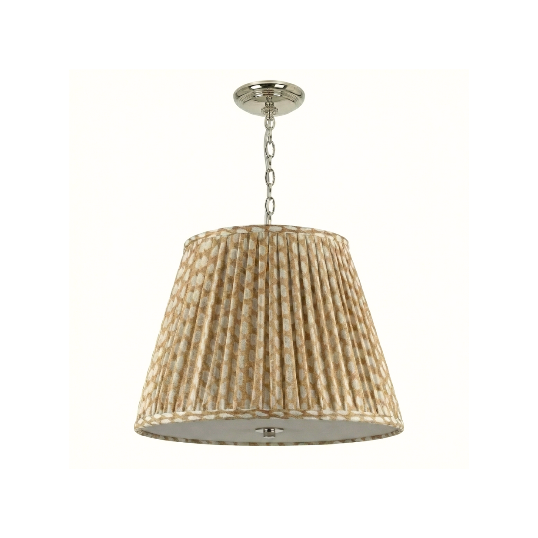 Emlyn Pleated Lampshade Pendant + Fermoie - Newport Lamp & Shade Company