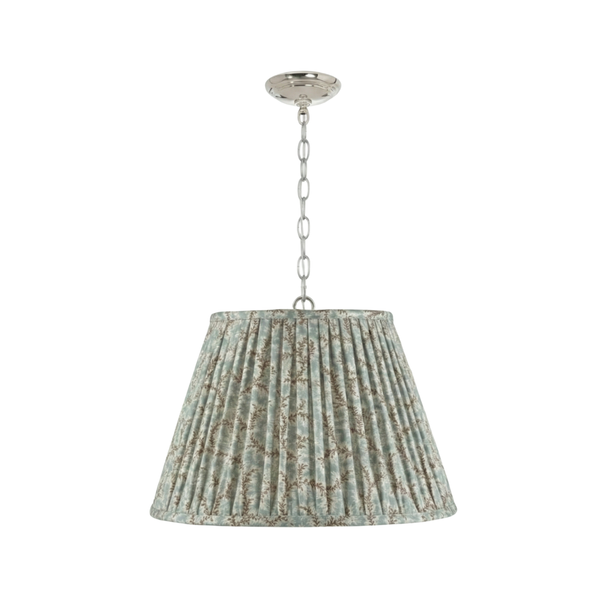 Emlyn Pleated Lampshade Pendant + Custom Fabric
