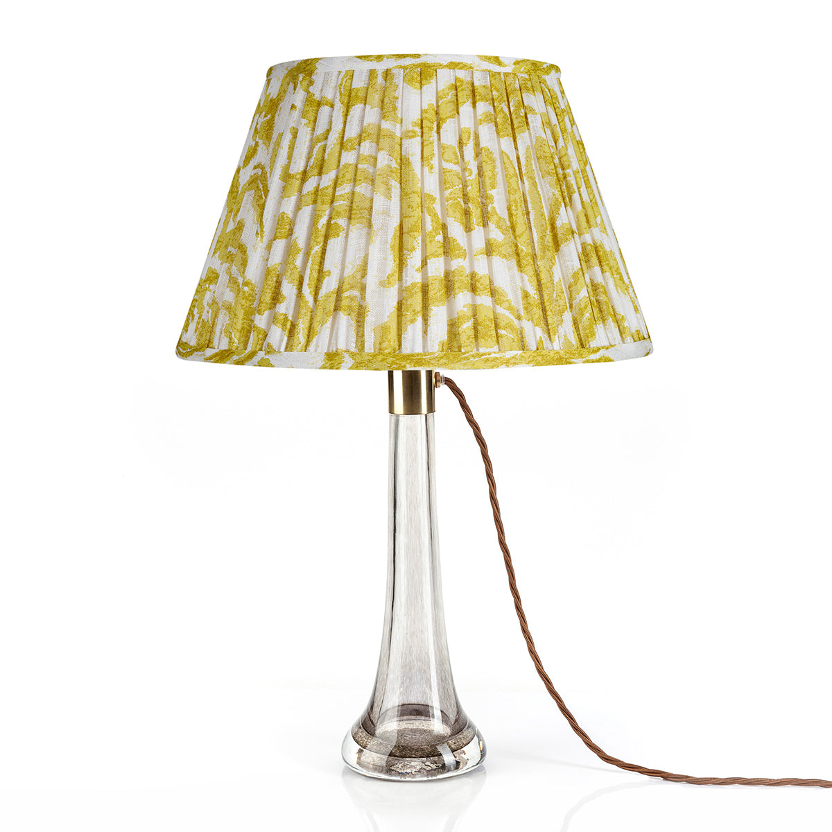 16" Fermoie Lampshade - Yellow Marlborough - Newport Lamp & Shade Company