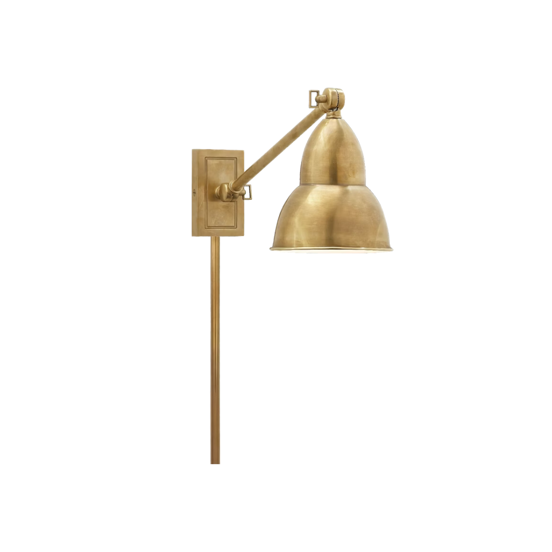 French Library Single Arm Wall Lamp