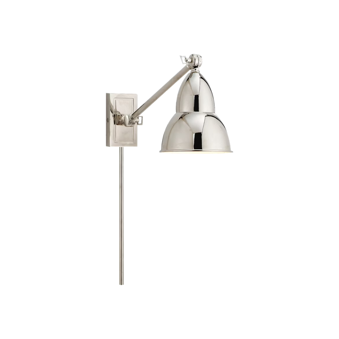French Library Single Arm Wall Lamp