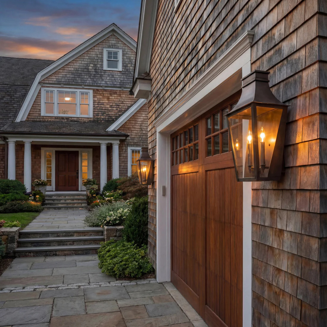 DISPLAY (Do Not Sell) Exeter Wall Lantern 63831 in Dark Brass by Northeast Lantern - Newport Lamp & Shade Company