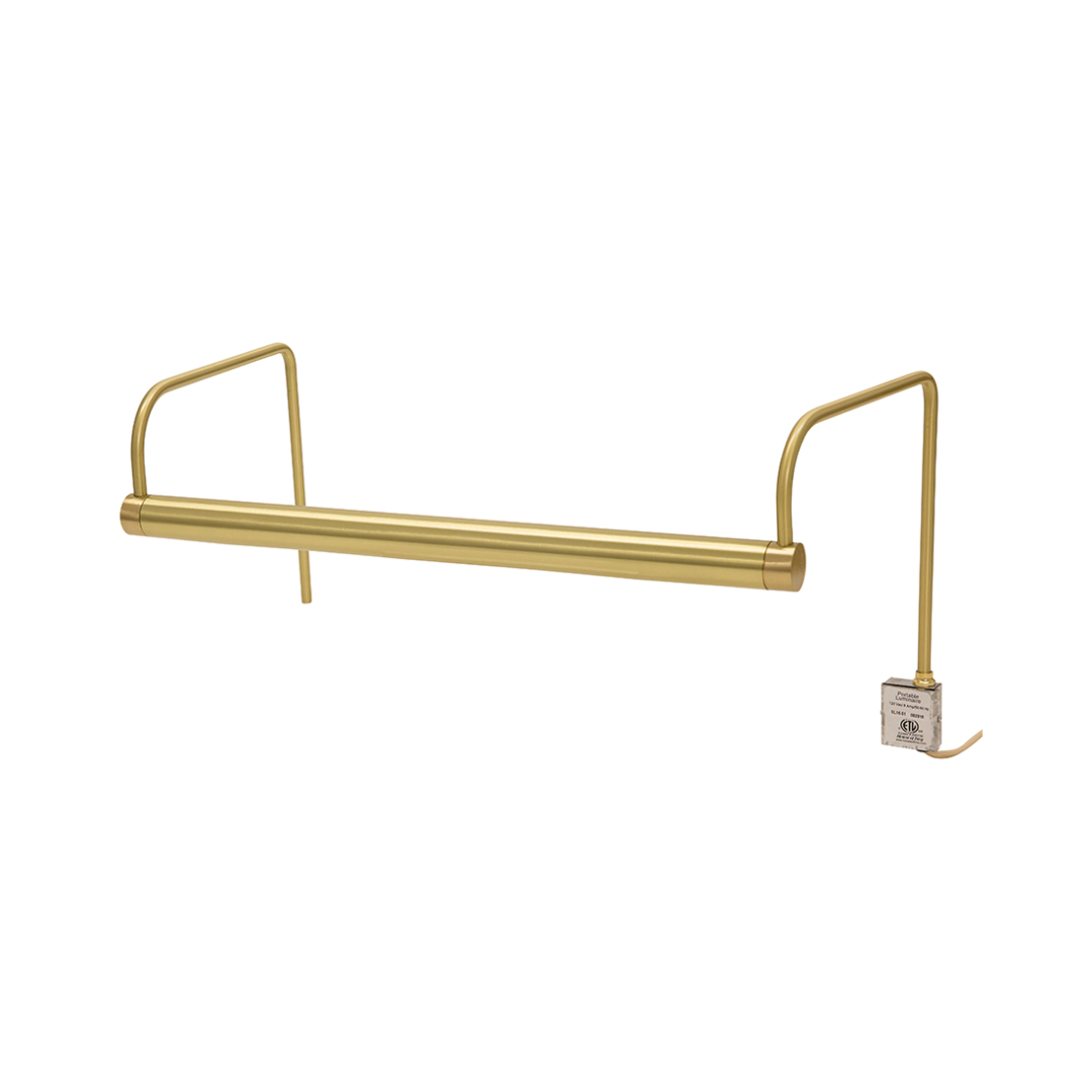 Slim-Line Picture Light in Satin Brass