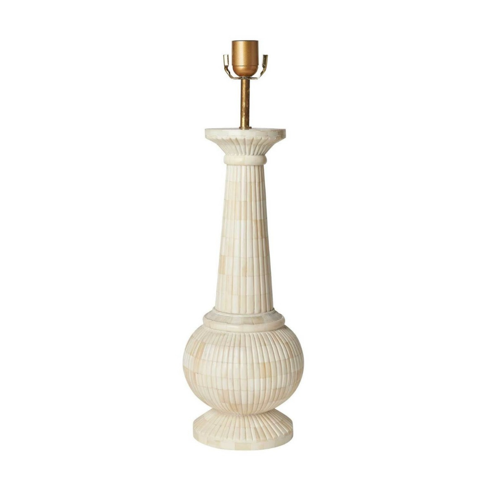 Savitri Bone Inlay Table Lamp by Penny Morrison