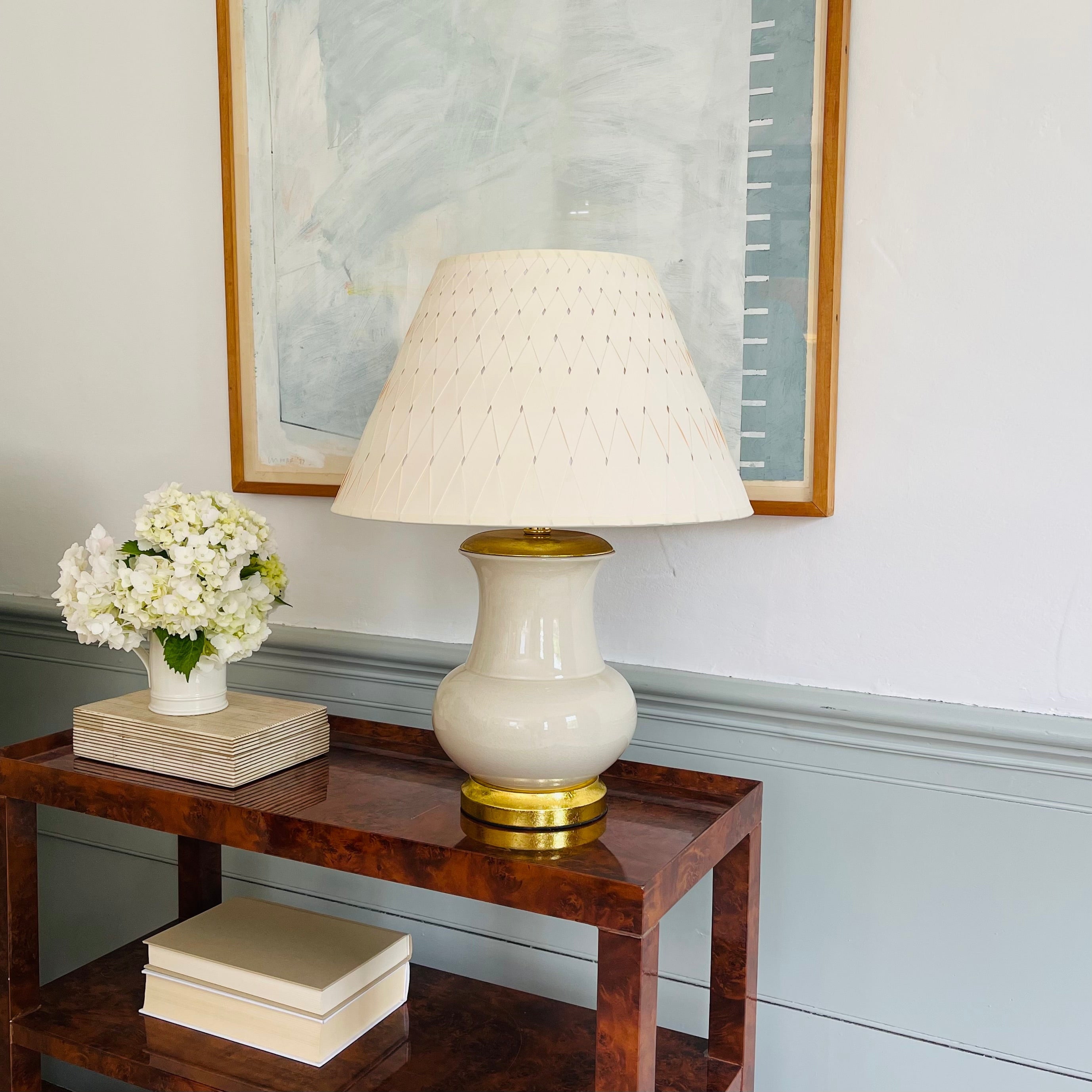 Lycee Table Lamp in Mushroom - Lighting - Newport Lamp & Shade Company - Newport Lamp & Shade Company