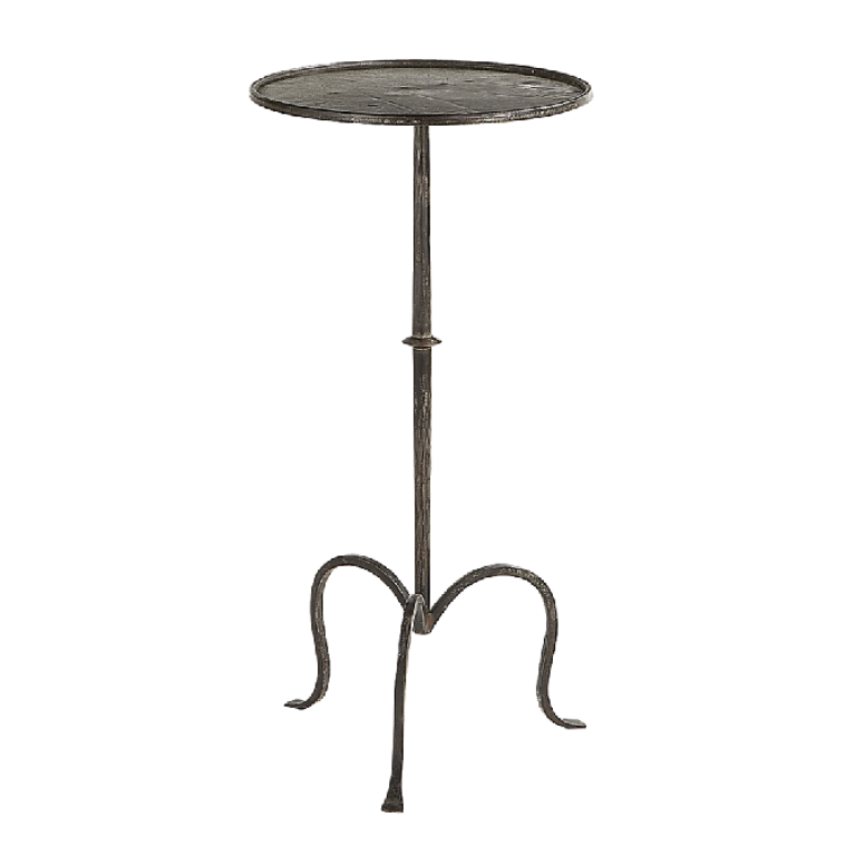 Hand-Forged Iron Drinks Table  | Newport Lamp And Shade | Located in Newport, RI