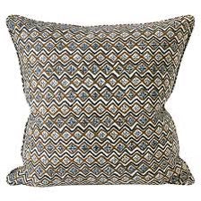 Sardinia Tobacco Linen Cushion 20" x 20" | Newport Lamp And Shade | Located in Newport, RI