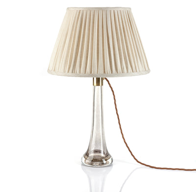 Fermoie Lampshade - Moire Linen in Cream  | Newport Lamp And Shade | Located in Newport, RI