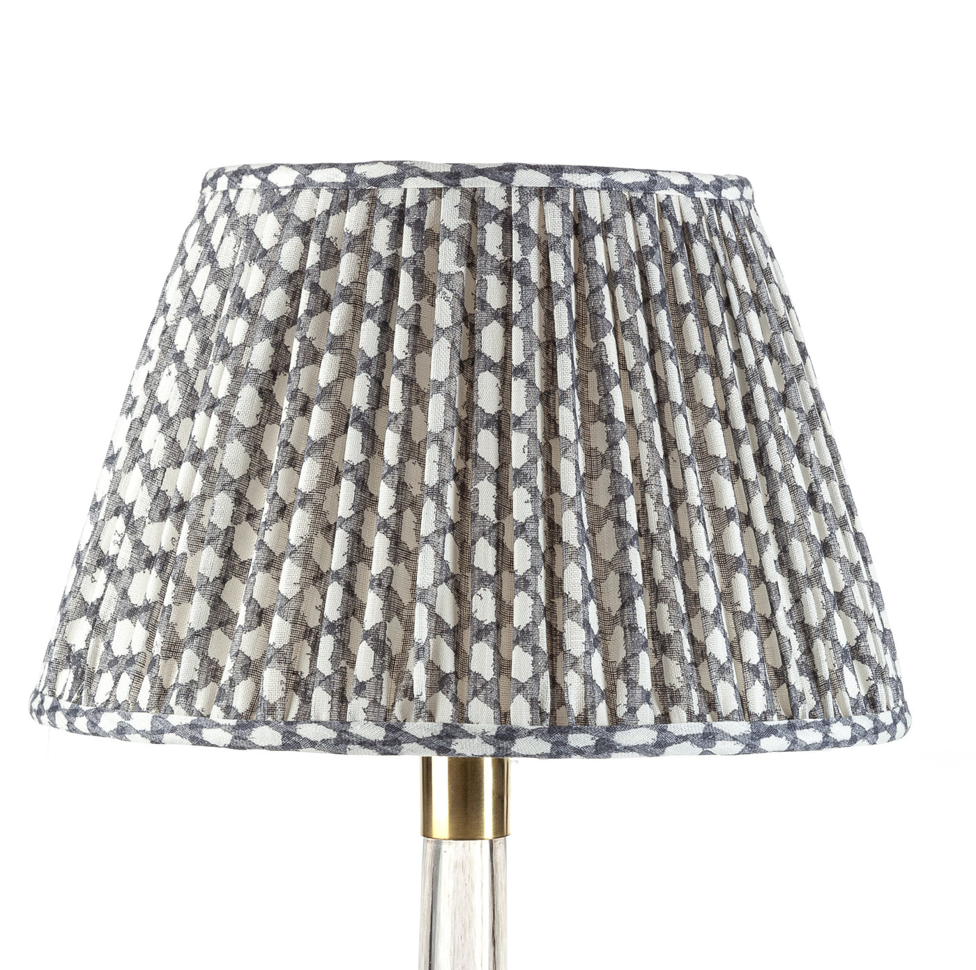 Fermoie Lampshade - Wicker in Grey  | Newport Lamp And Shade | Located in Newport, RI