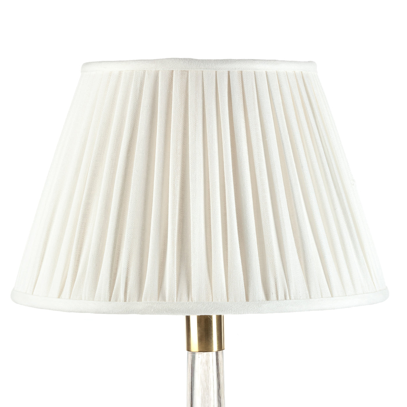 Fermoie Lampshade - Plain Linen in Ivory  | Newport Lamp And Shade | Located in Newport, RI
