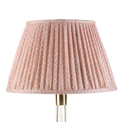 Fermoie Lampshade - Figured Linen in Pink  | Newport Lamp And Shade | Located in Newport, RI