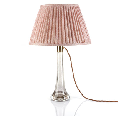 Fermoie Lampshade - Figured Linen in Pink  | Newport Lamp And Shade | Located in Newport, RI