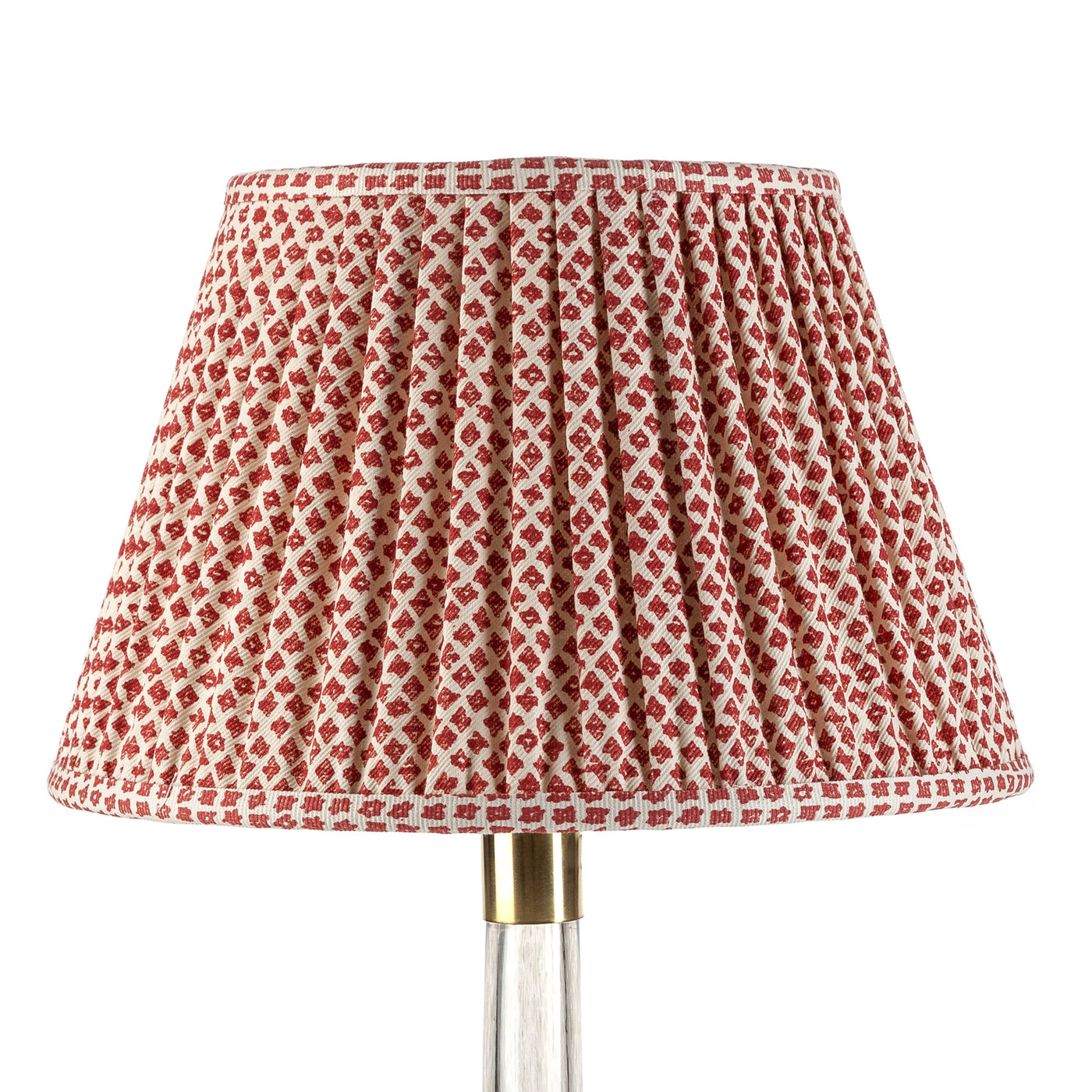Fermoie Lampshade - Marden in Red  | Newport Lamp And Shade | Located in Newport, RI