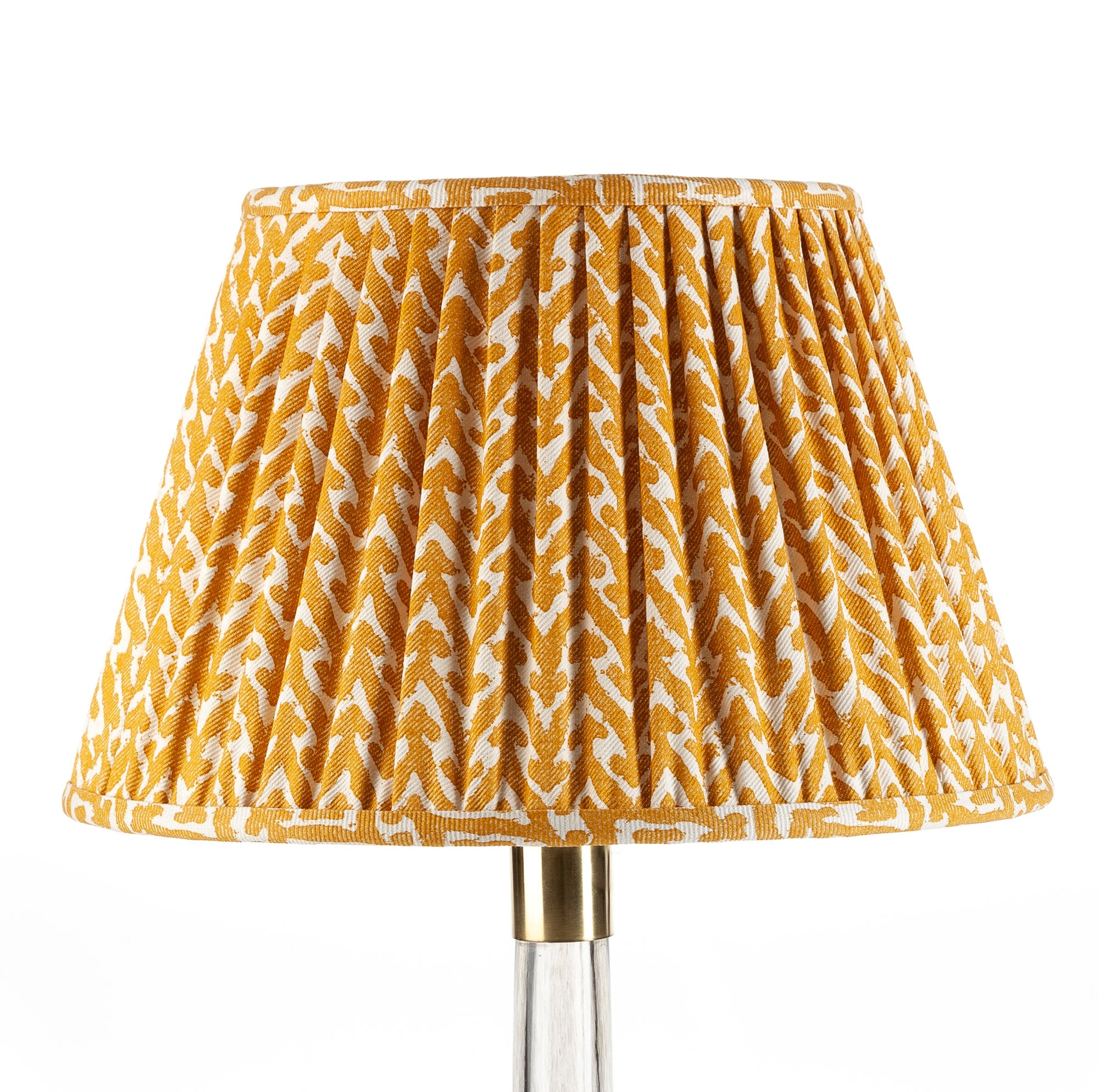 16" Fermoie Lampshade - Rabanna in Yellow  | Newport Lamp And Shade | Located in Newport, RI