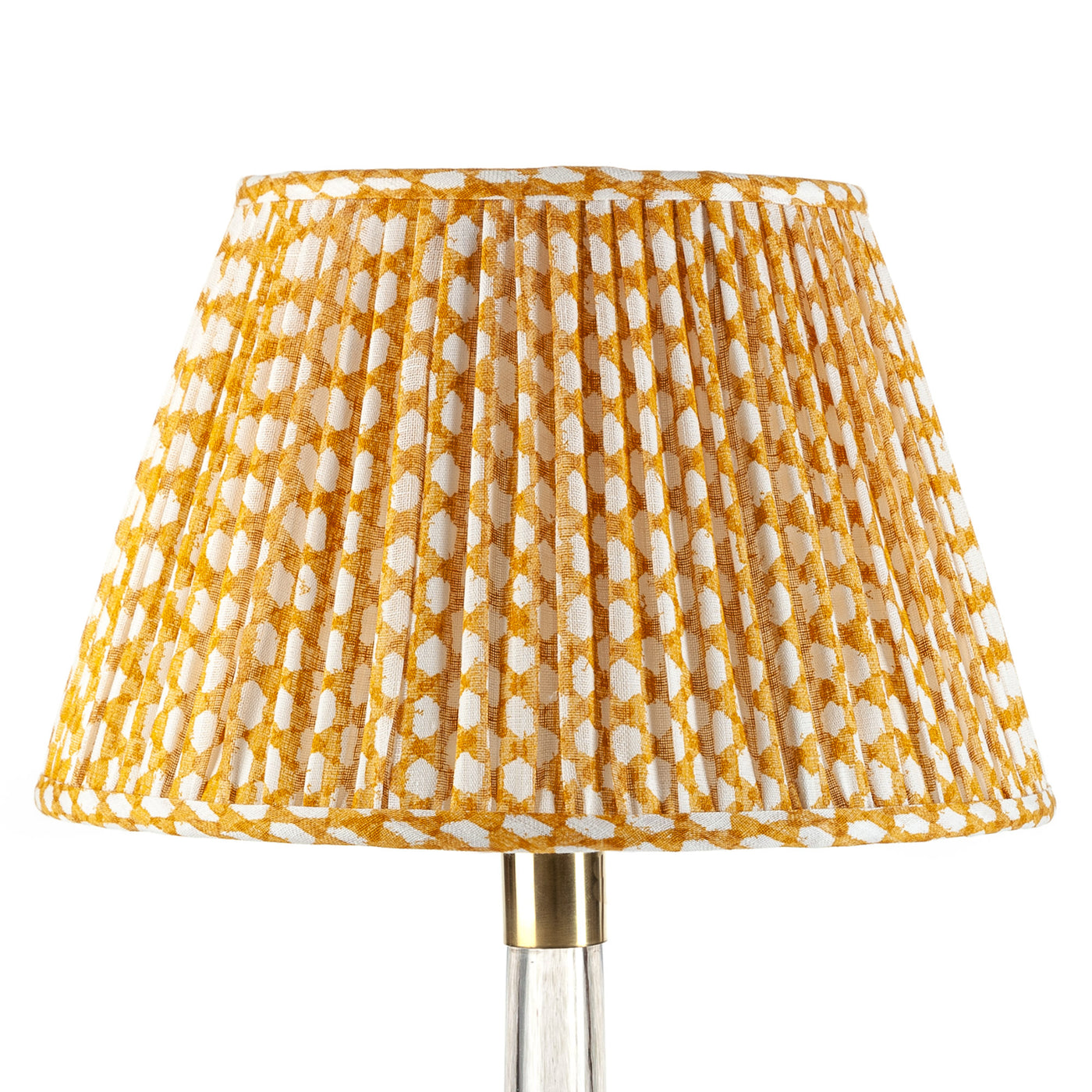 Fermoie Lampshade - Wicker in Yellow  | Newport Lamp And Shade | Located in Newport, RI