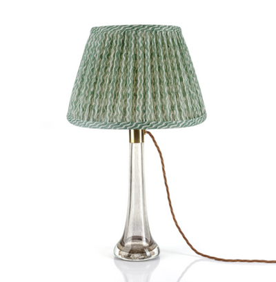 12" Fermoie Lampshade - Popple in Green  | Newport Lamp And Shade | Located in Newport, RI