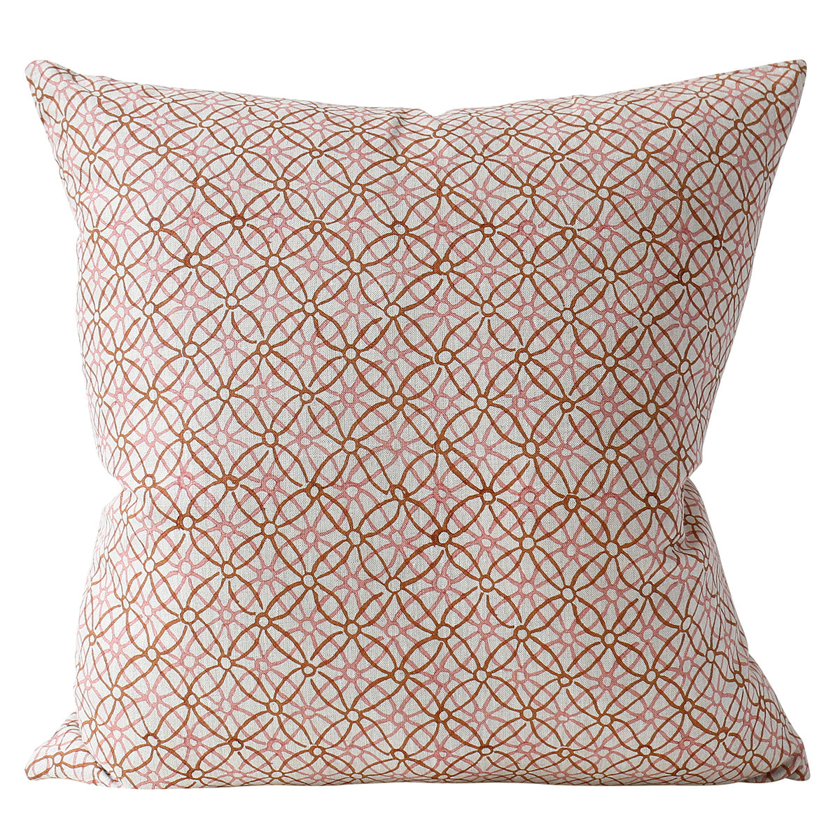 Koshi Winter Bloom Linen Cushion 22" x 22"  | Newport Lamp And Shade | Located in Newport, RI