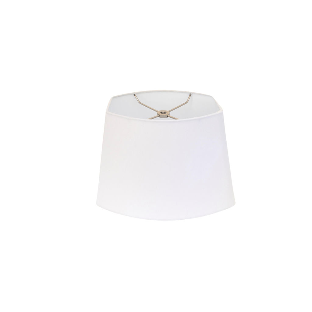 Cut Oval Linen Lampshade | Newport Lamp And Shade | Located in Newport, RI