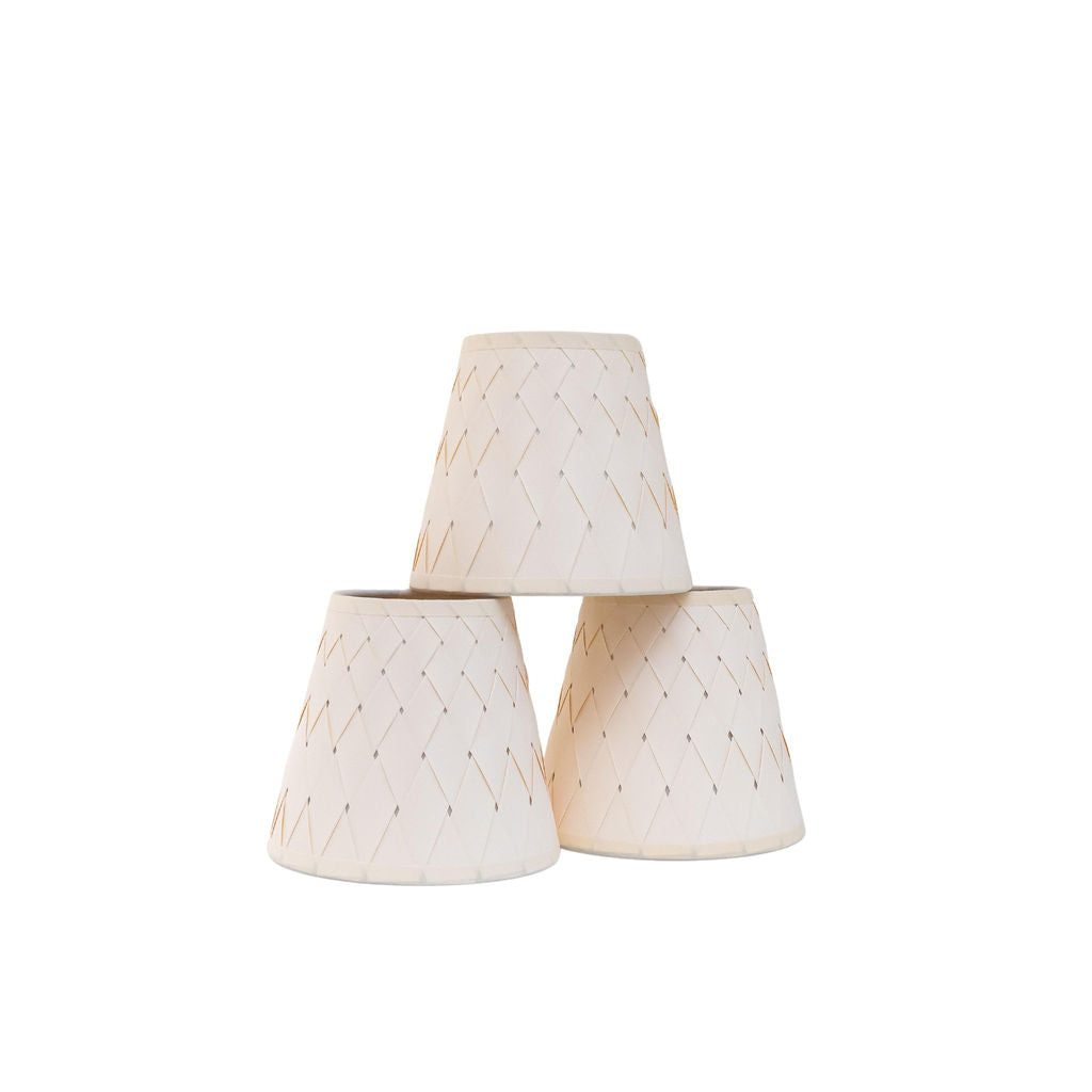 Woven Paper Chandelier Lampshades | Newport Lamp And Shade | Located in Newport, RI