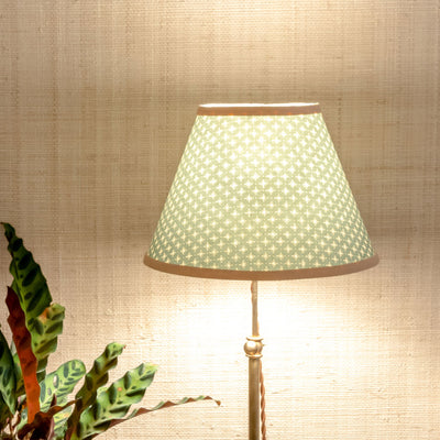 10" Paper Lampshade, Little Stars in Petrol Blue | Newport Lamp And Shade | Located in Newport, RI