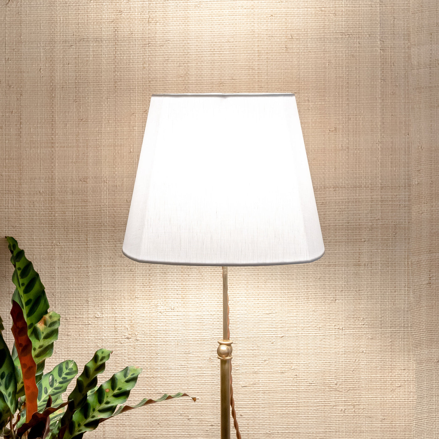 Rounded Square Linen Lampshade | Newport Lamp And Shade | Located in Newport, RI