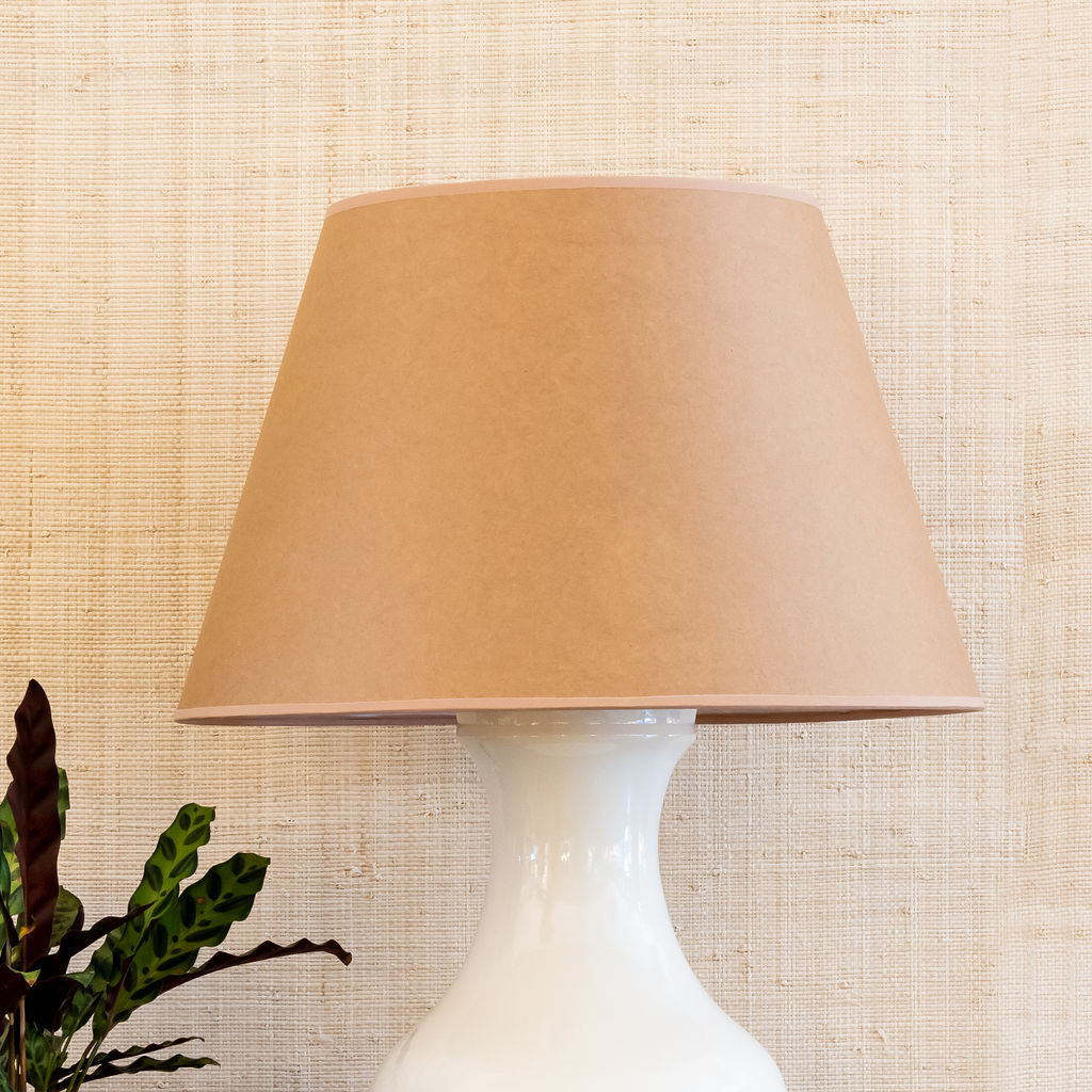 Kraft Paper Lampshade | Newport Lamp And Shade | Located in Newport, RI