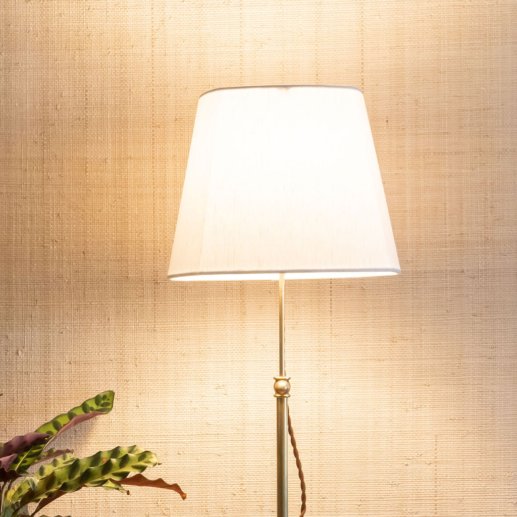 Rounded Square Linen Lampshade | Newport Lamp And Shade | Located in Newport, RI