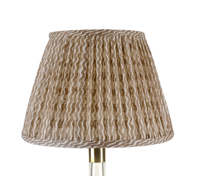 Fermoie Lampshade - Popple in Nut Brown  | Newport Lamp And Shade | Located in Newport, RI