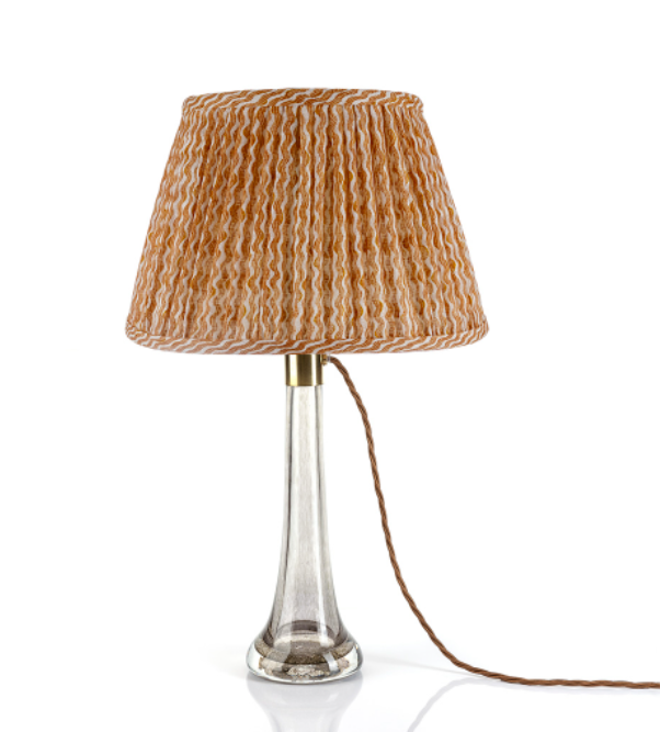 Fermoie Lampshade - Popple in Orange  | Newport Lamp And Shade | Located in Newport, RI
