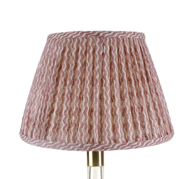 Fermoie Lampshade - Popple in Pink  | Newport Lamp And Shade | Located in Newport, RI