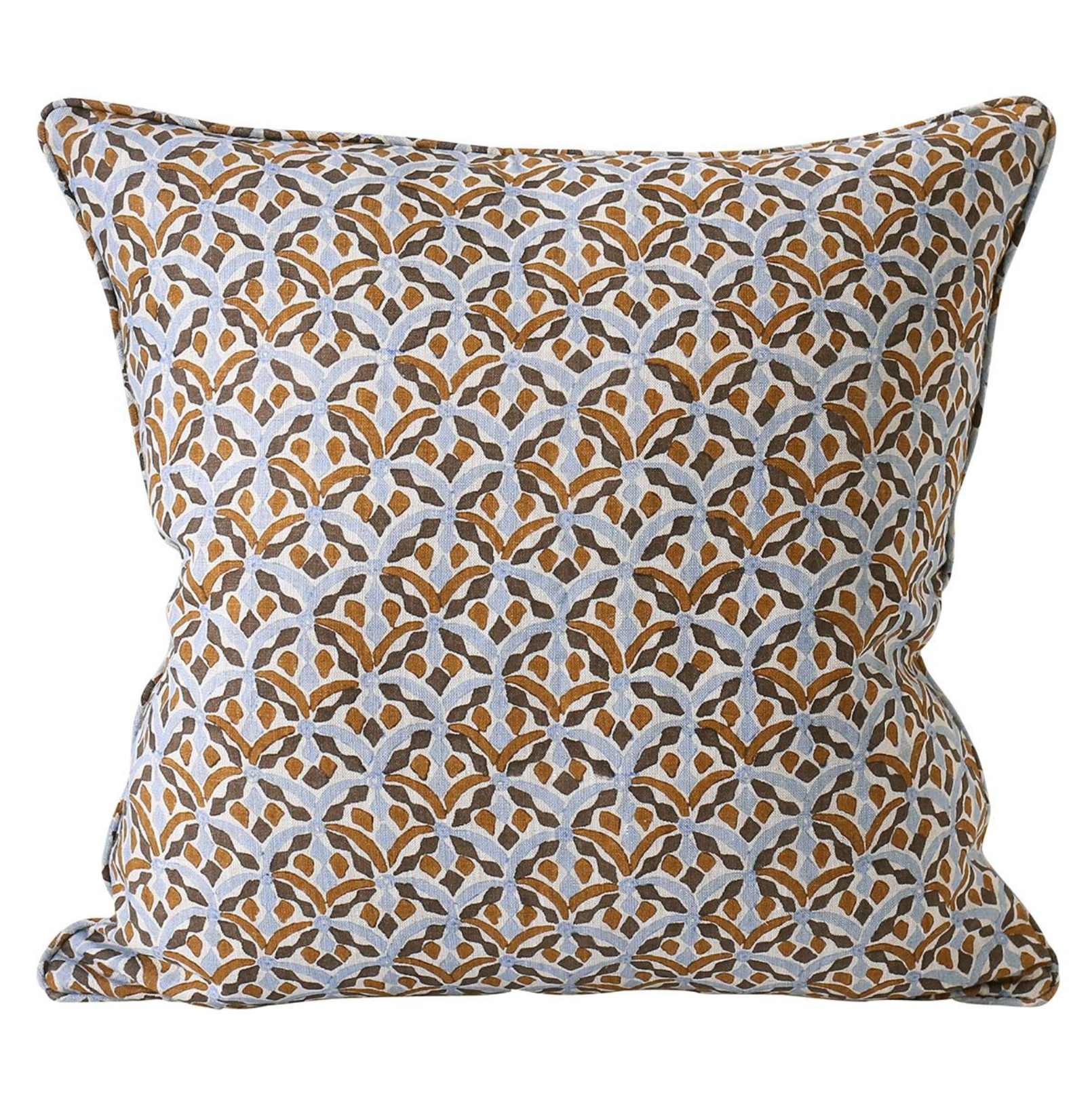 Positano Sahara Linen Cushion 20" x 20"  | Newport Lamp And Shade | Located in Newport, RI